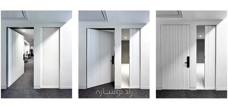 درب فریم لس چوبی جدیدترین ترند2026