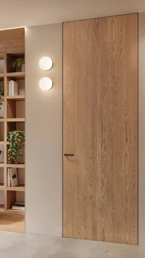 درب فریم لس چوبی جدیدترین ترند2026